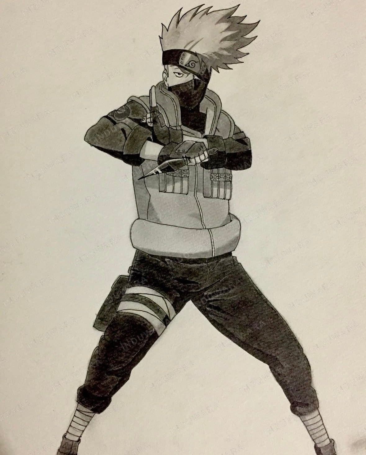 Kakashi Hatake — Ink & marker illustration