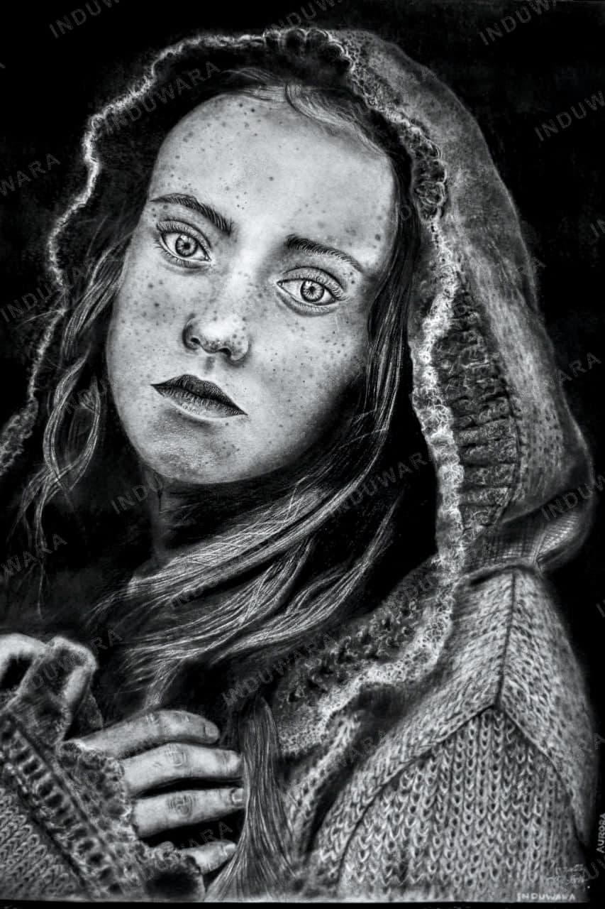 Aurora — Charcoal & graphite on paper