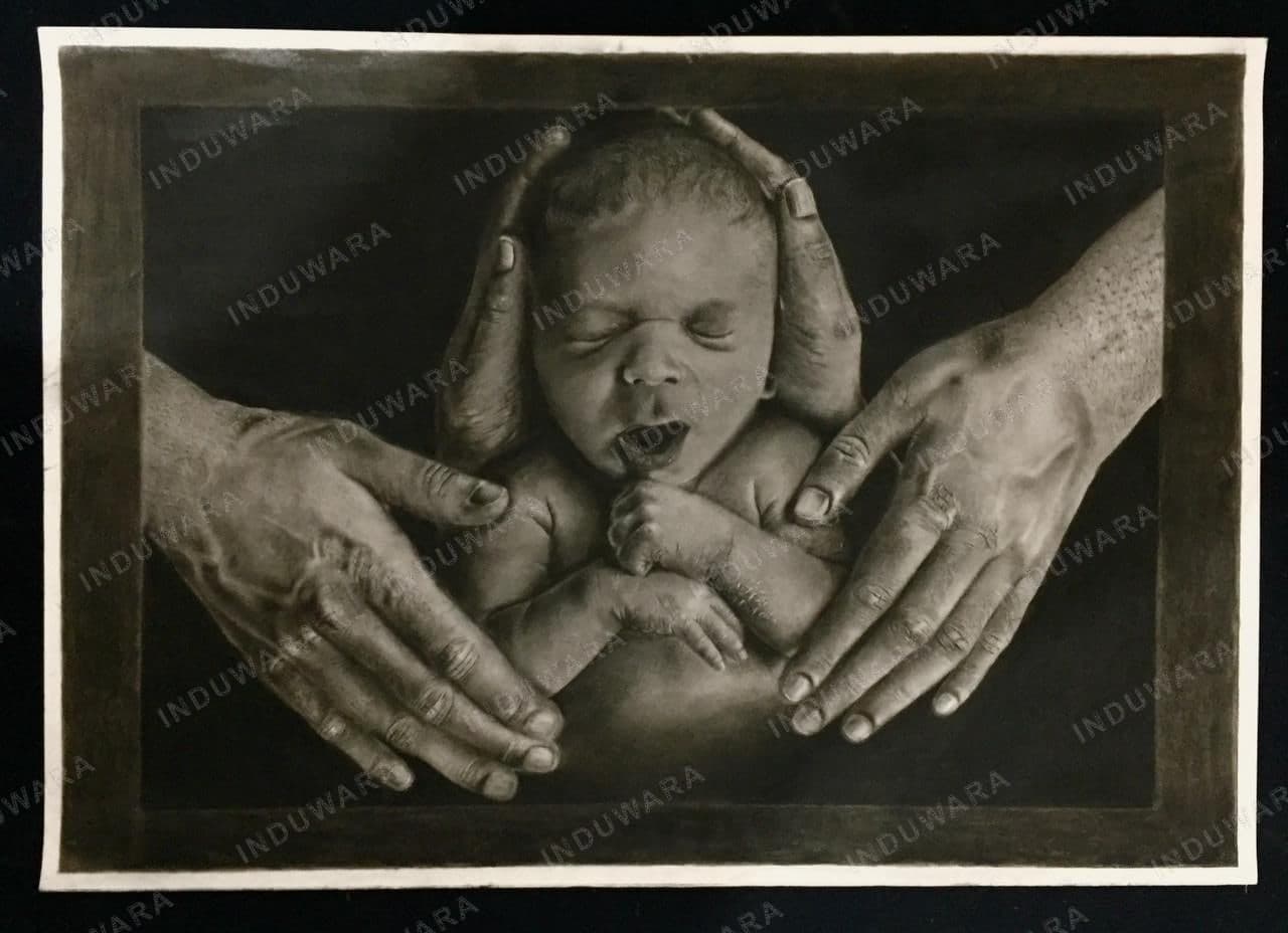 Inception — Charcoal on paper